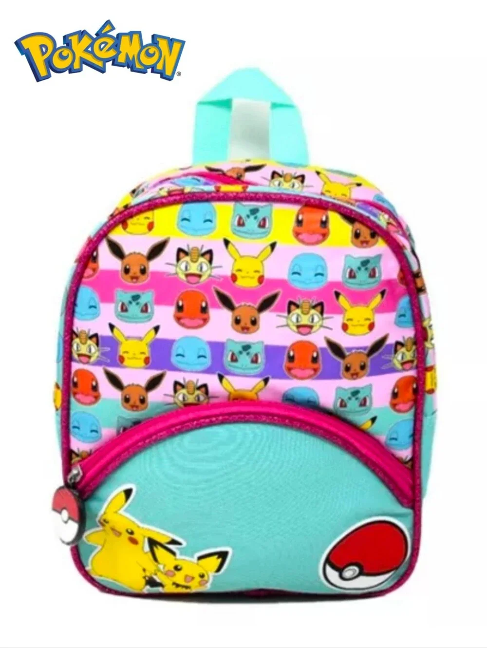 Pokemon Backpack Pikachu Pichu & Pokeball